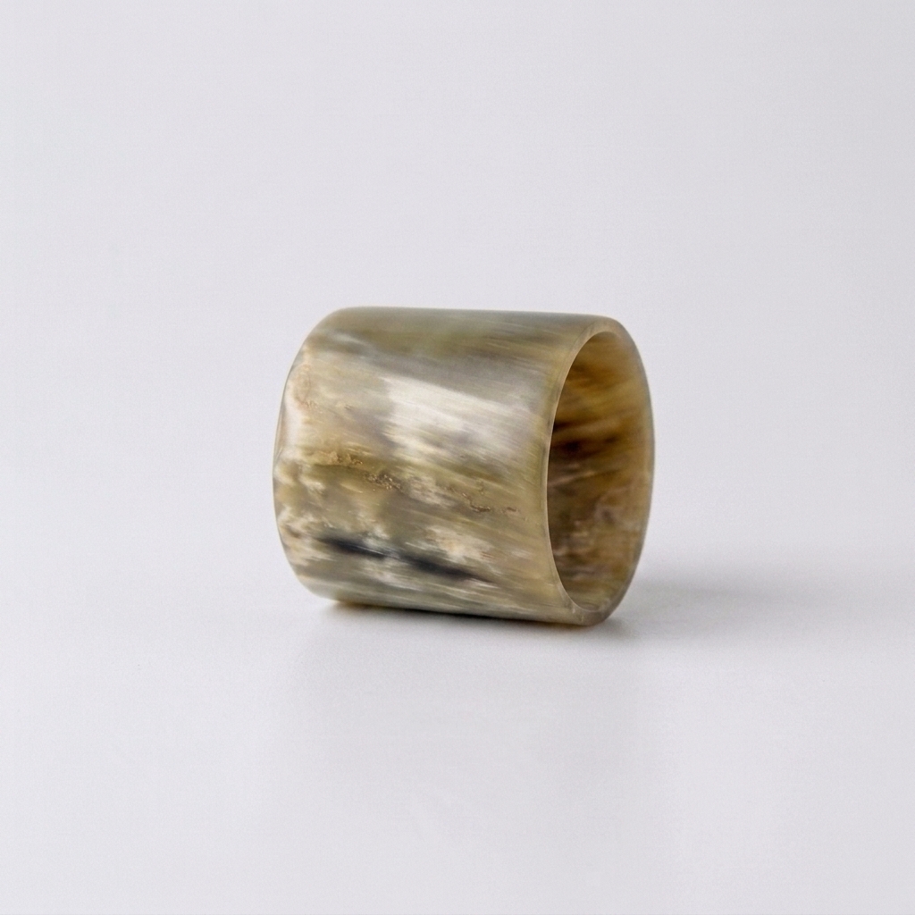Polished Buffalo Horn Napkin Ring